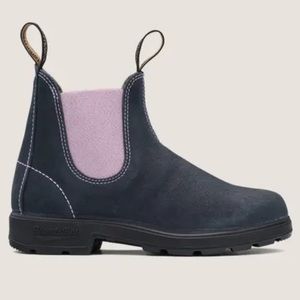 Navy & Lavender Blundstone Suede Boots
